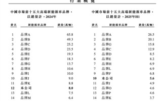 特斯拉夺中国高端新能源汽车第一 小米冲至第三 !