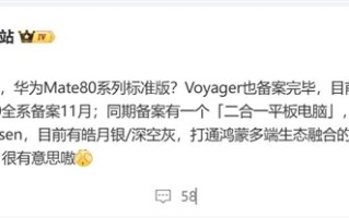 全球首发麒麟9030 华为Mate 80系列已备案 !