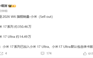 小米数字史上最畅销产品！小米17系列销量突破350万台 !