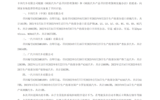丰田国内召回超9万台车辆：世极、埃尔法、雷克萨斯、卡罗拉锐放均在召回之列 ！